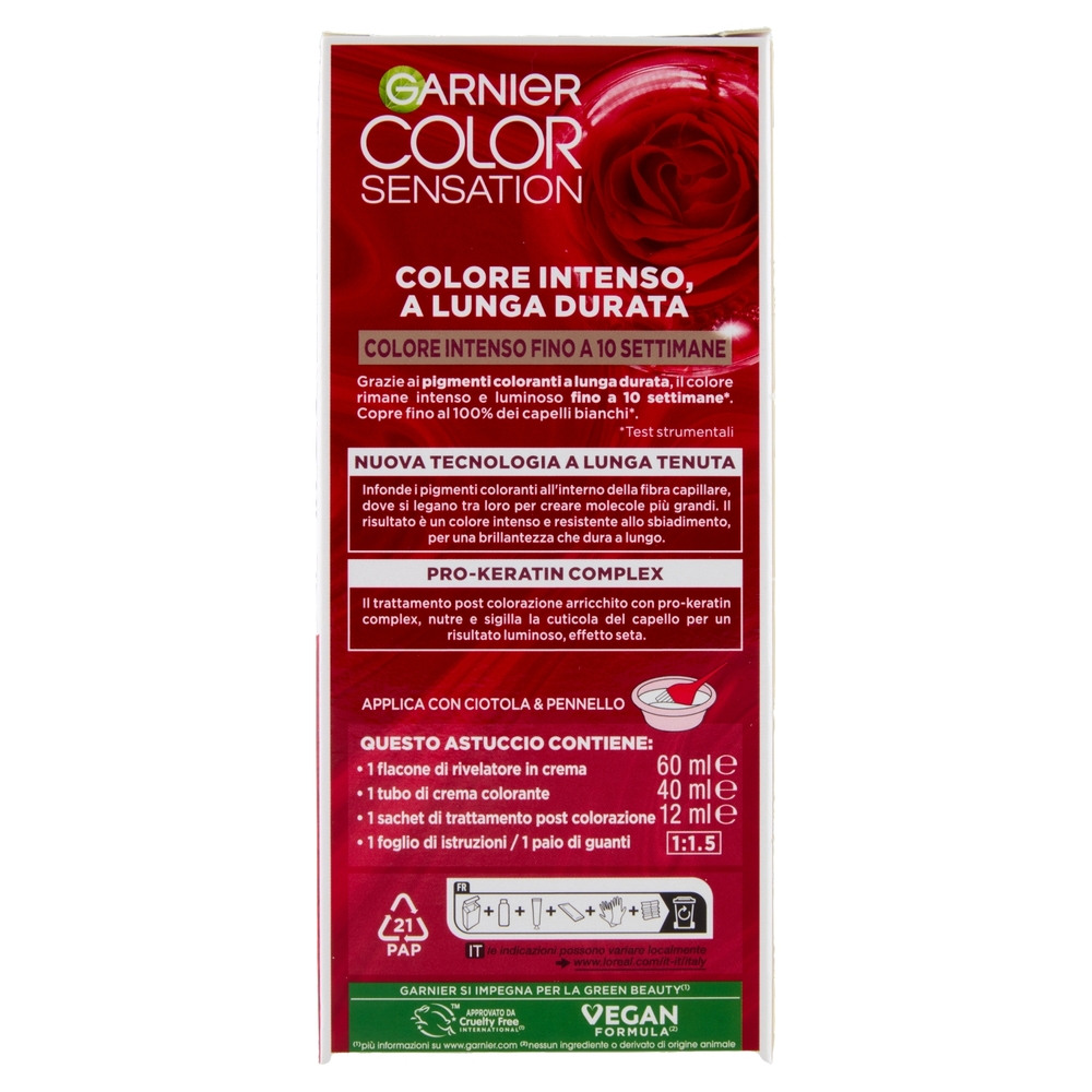 Garnier Color Sensation Colorazione Permanente in Crema 5.0 Castano Chiaro